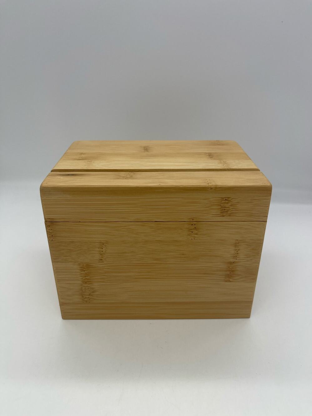 Oceanstar Bamboo Recipe Box with Recipe Cards